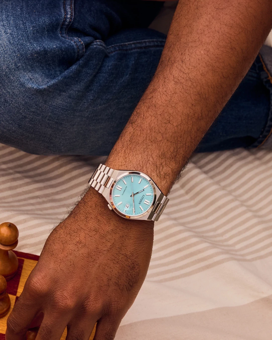 TSUYOSA 37mm Dial Stainless Steel Bracelet NJ0200-50L | CITIZEN